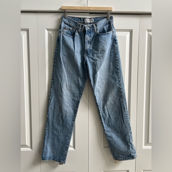 Vintage Abercrombie & Fitch 90s Relaxed Fit Jeans Medium Wash USA Made Size 8 - Picture 1 of 5